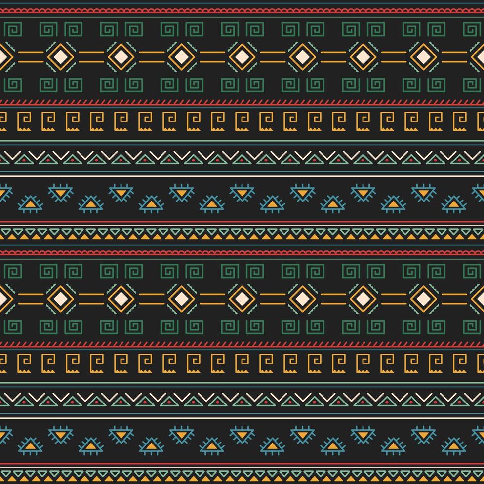 Geometric Vector Seamless Pattern In Ethnic Style. Textile Printing, Mexican Style. For Website Background, Wrapping Paper And Fabric Design.