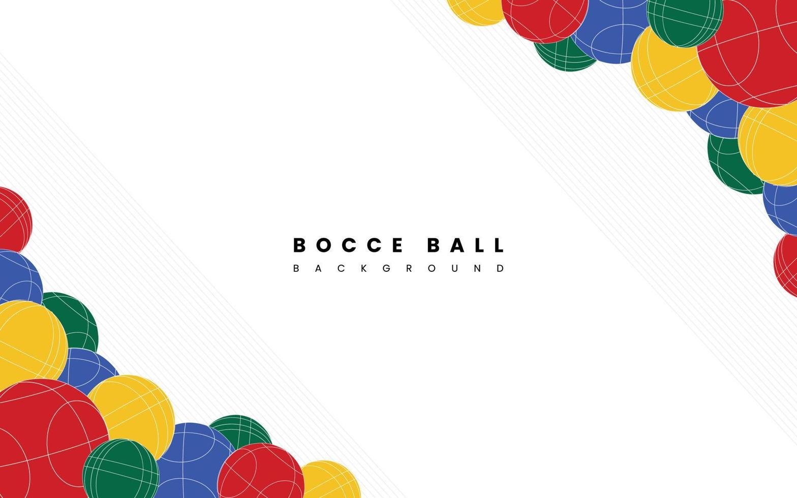 Many Colorful Bocce Ball Backgrounds Can be Used For Design Purposes with a Bocce Ball Sports Theme. vector