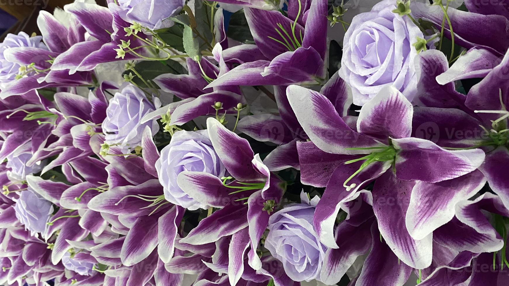 hermoso y elegante paquete de flores de boda en la ciudad de jayapura foto