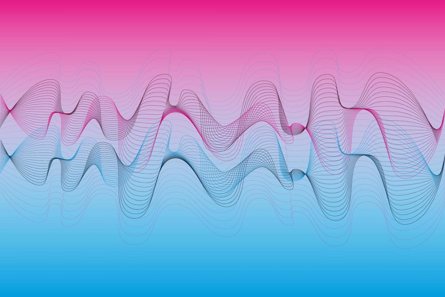 digital futuristic circuit technology stock vector illustration, abstract sci-fi interface concept with dots and gradient lines. artificial intelligence. vector abstract background. Sound wave effect