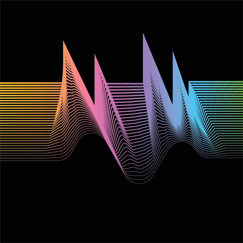 Vector Illustration of movement pattern of lines and shape geometric abstract background. EPS10.