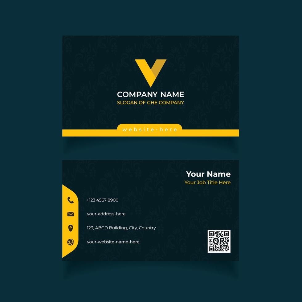 Abstract Business Card Template vector