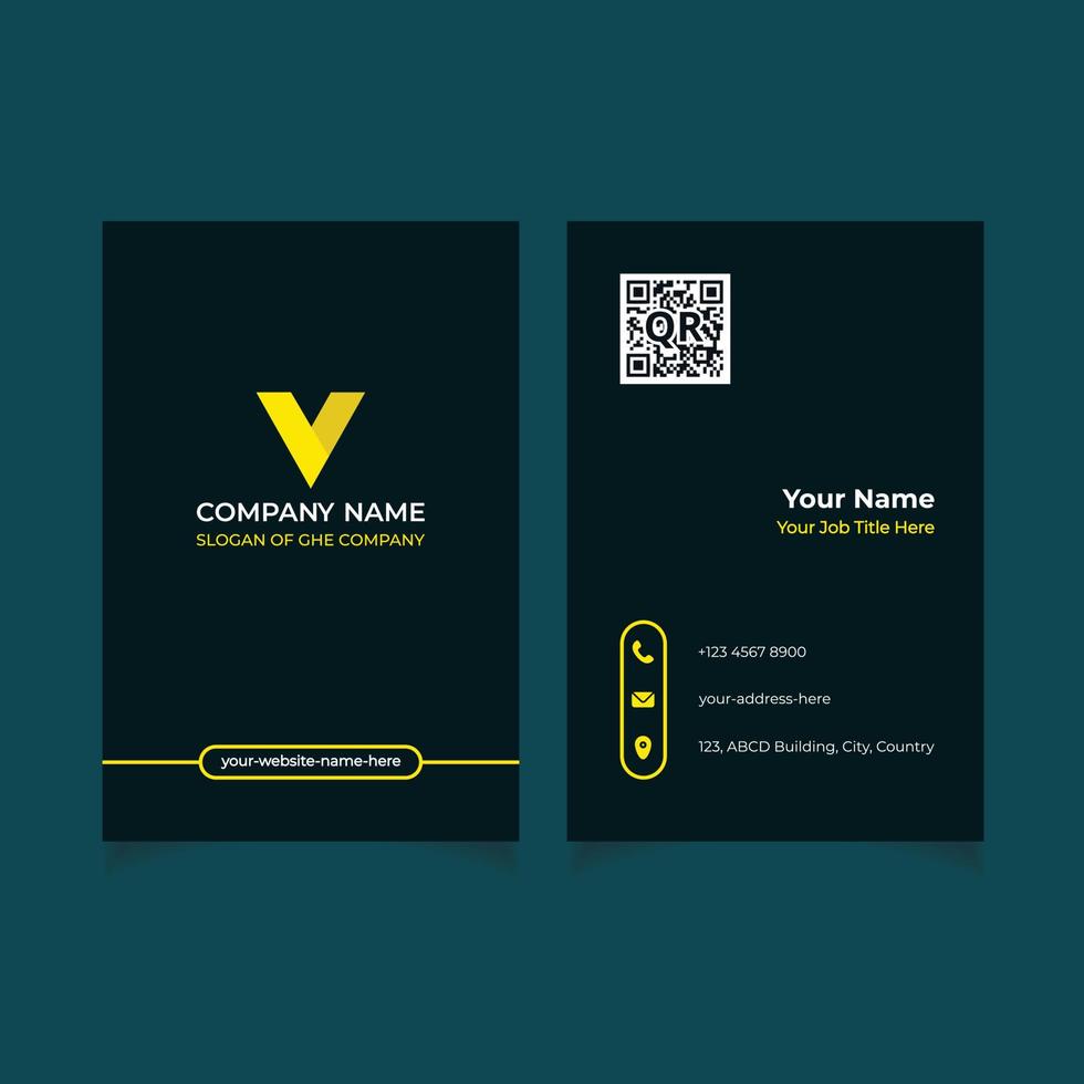 Classic Business Card Template vector