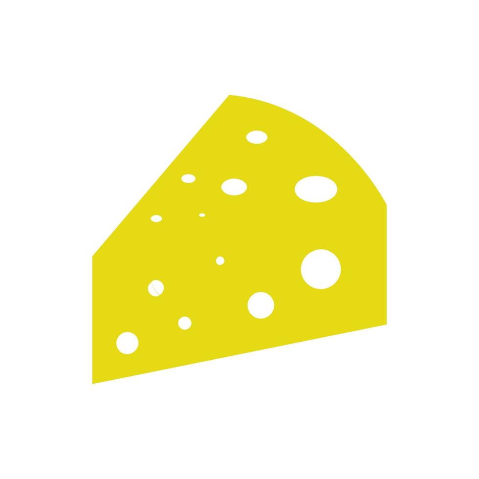 queso ilustrado sobre un fondo blanco vector