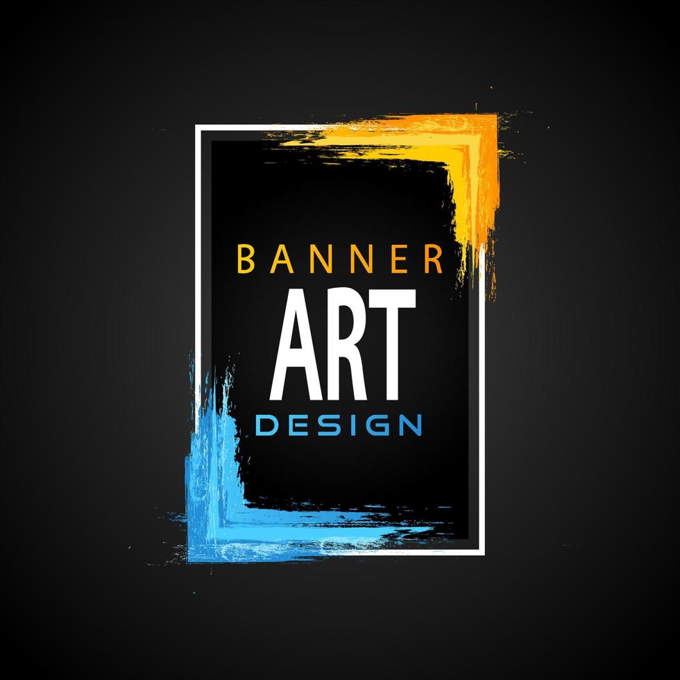 Abstract gruge banner design. vector