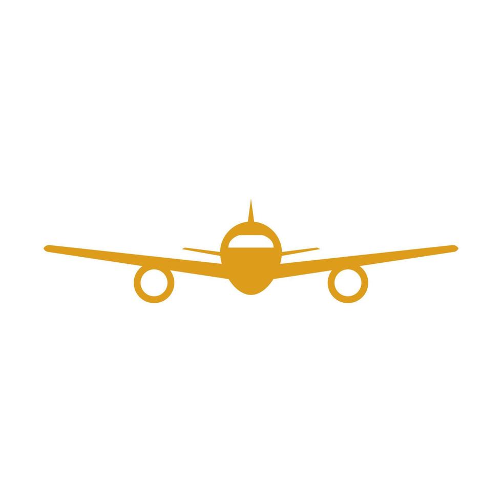 Airplane illustrated on a white background vector