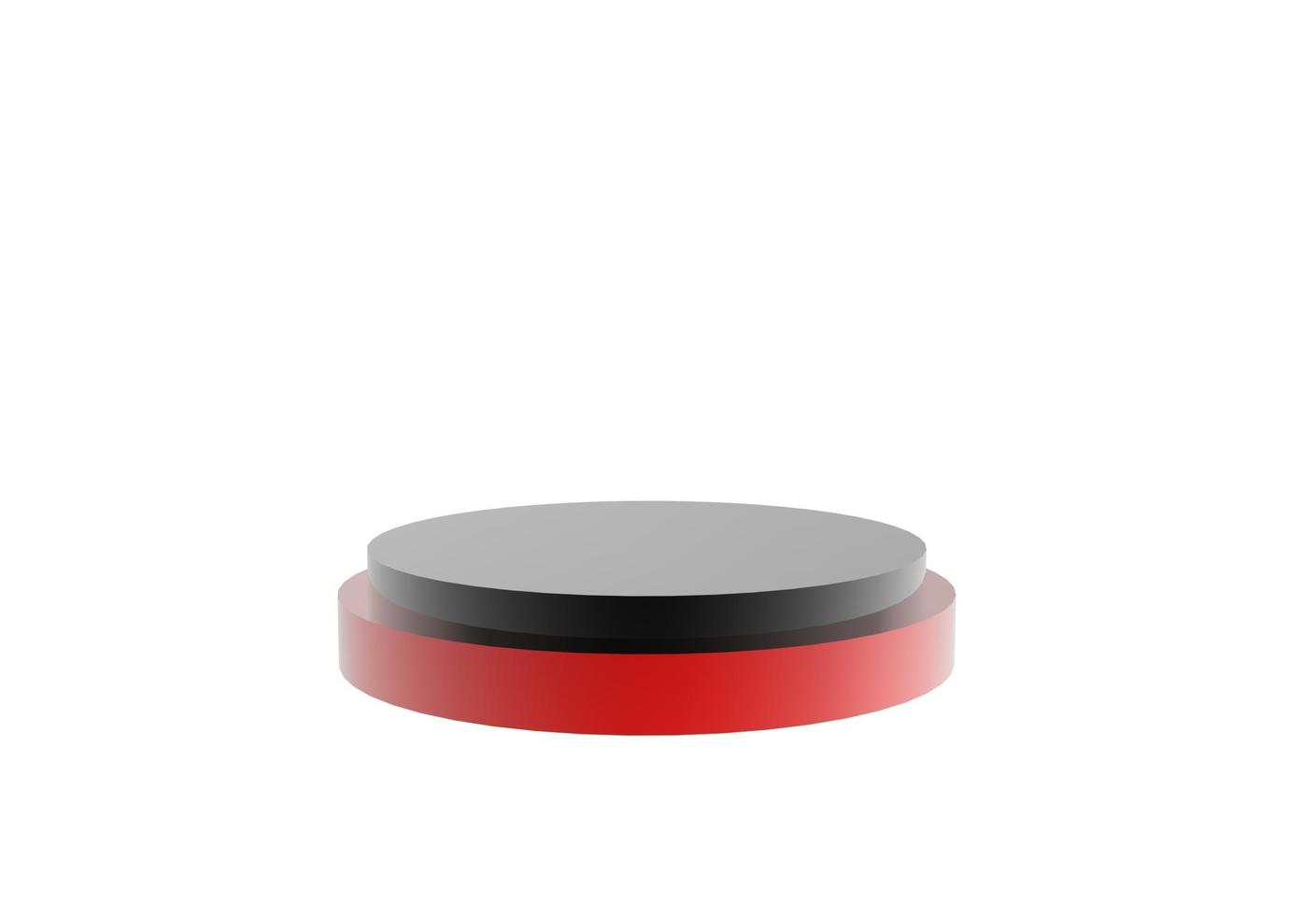 Realistic podium in 3d rendering photo