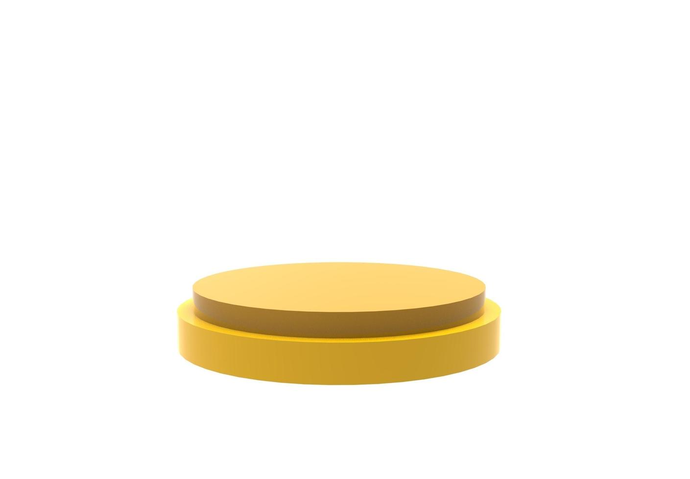Realistic podium in 3d rendering photo