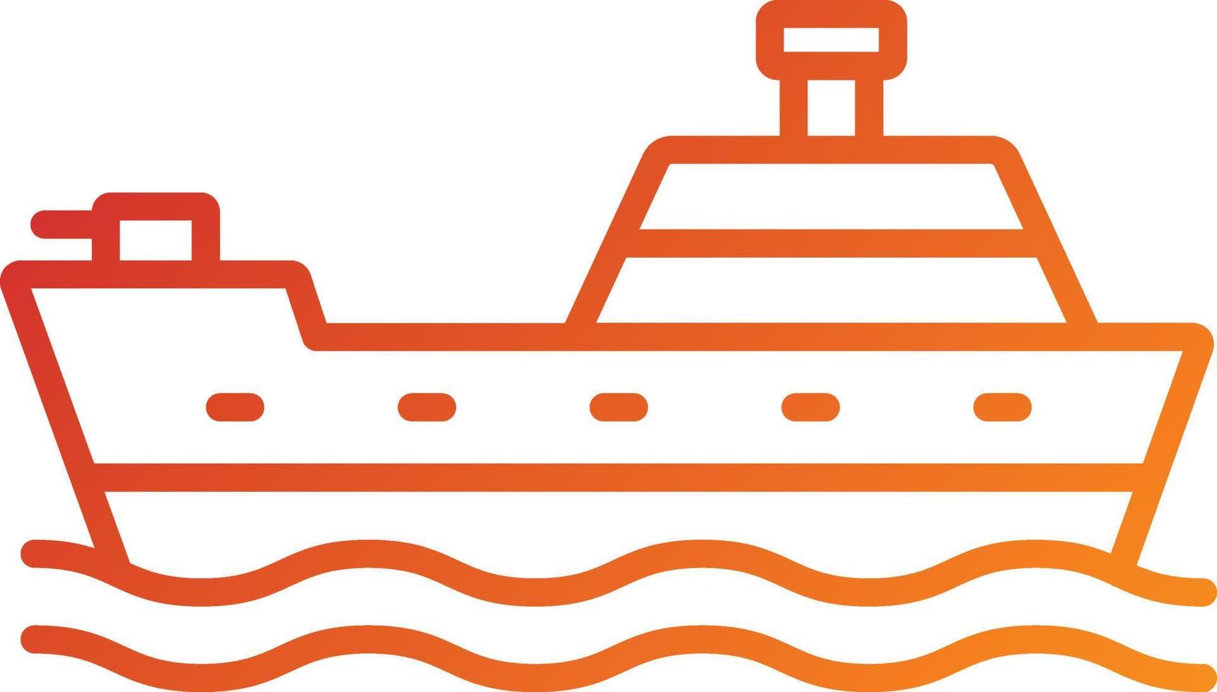 Army Ship Icon Style vector