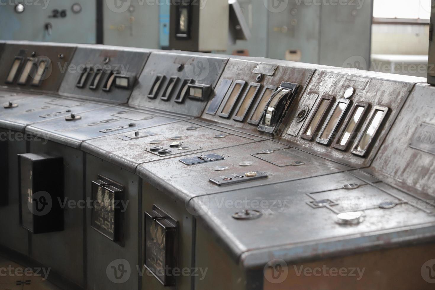 Control Panel of an old Power Plant photo