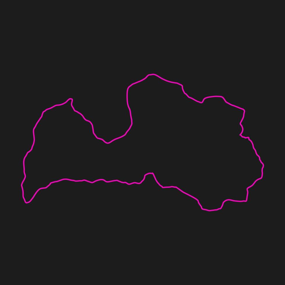 Latvia map illustrated on a white background vector