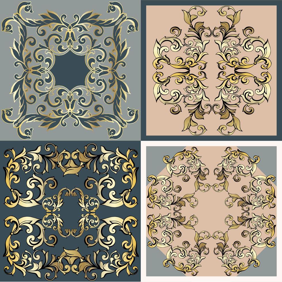 azulejo de mosaico sin costuras. azulejo de cerámica de mayólica. decoración portuguesa y española. Baldosa cerámica estilo talavera. ilustración vectorial patrón de mosaico abstracto sin fisuras con adornos geométricos y florales vector