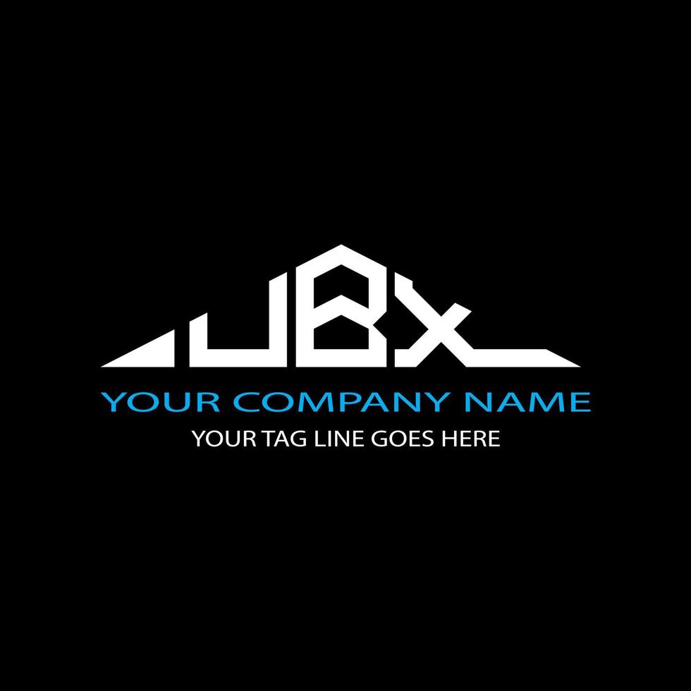 UBX letter logo creative design with vector graphic