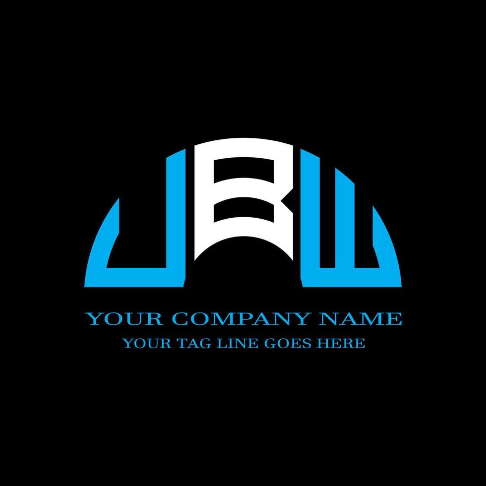 UBW letter logo creative design with vector graphic