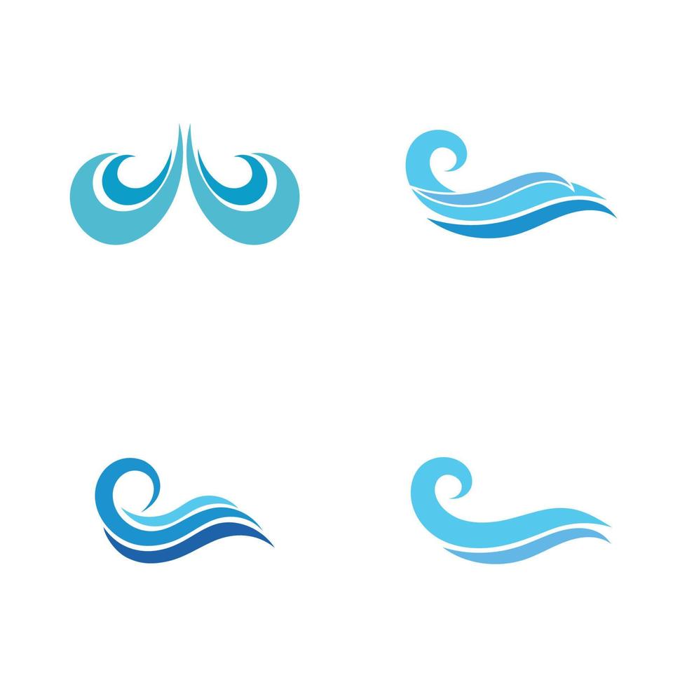 water wave,wave beach vector illustration design logo template