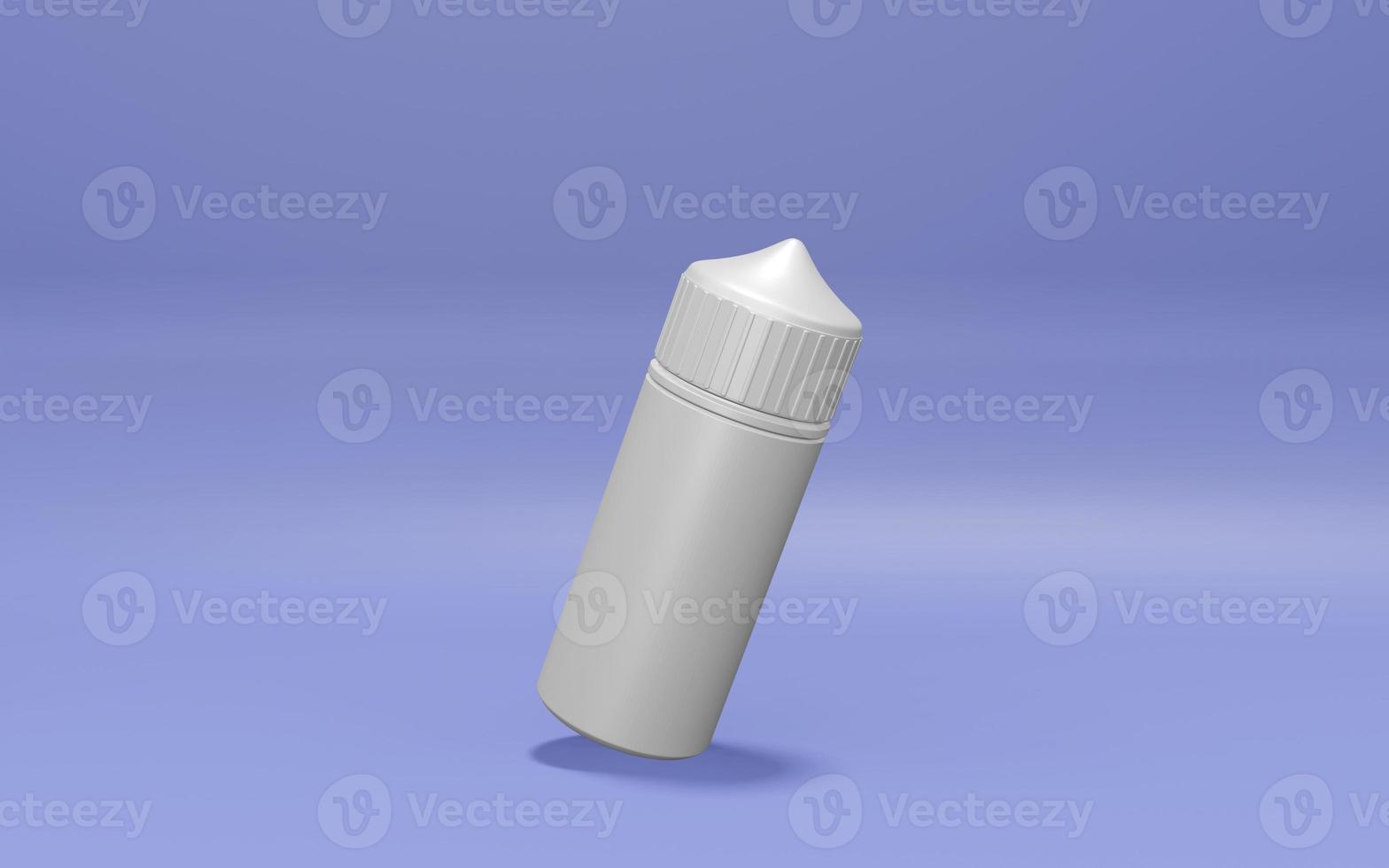 Vape liquid plastic bottle mockup photo