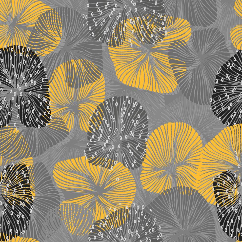 tropical exotic botanical vector seamless pattern palm branches beach vacation