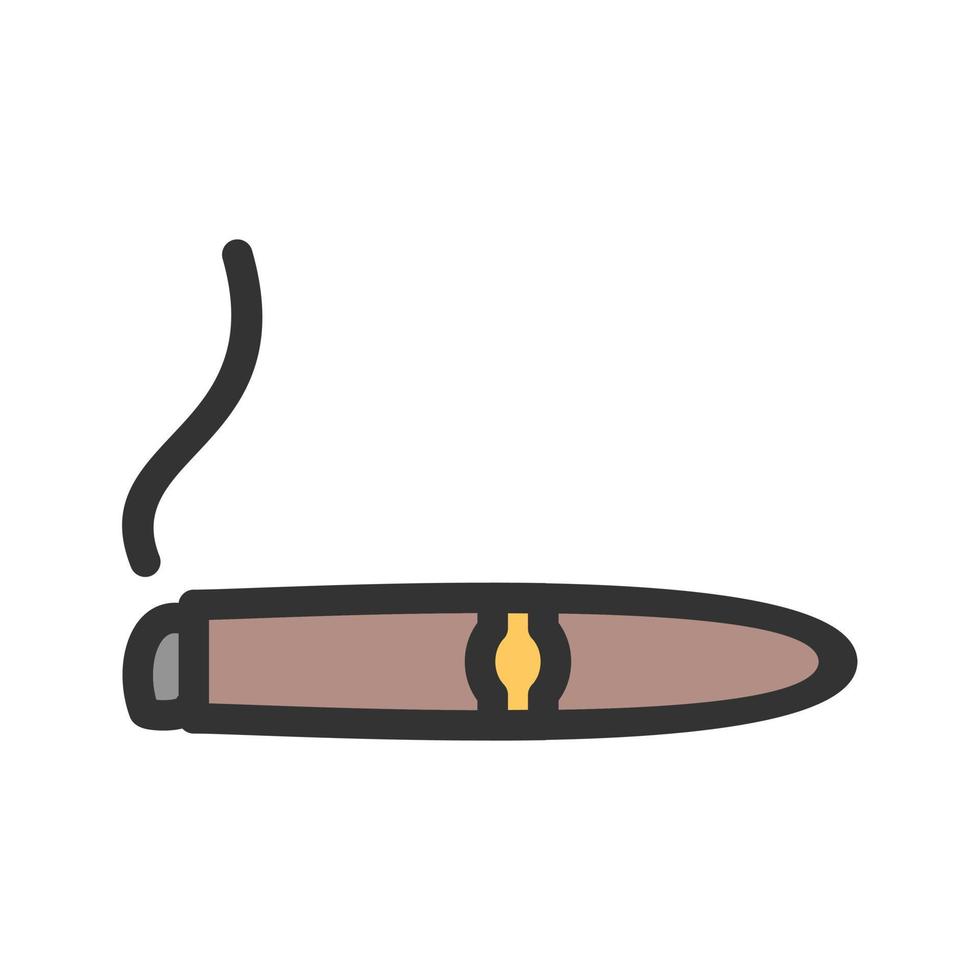 icono de línea llena de cigarros vector