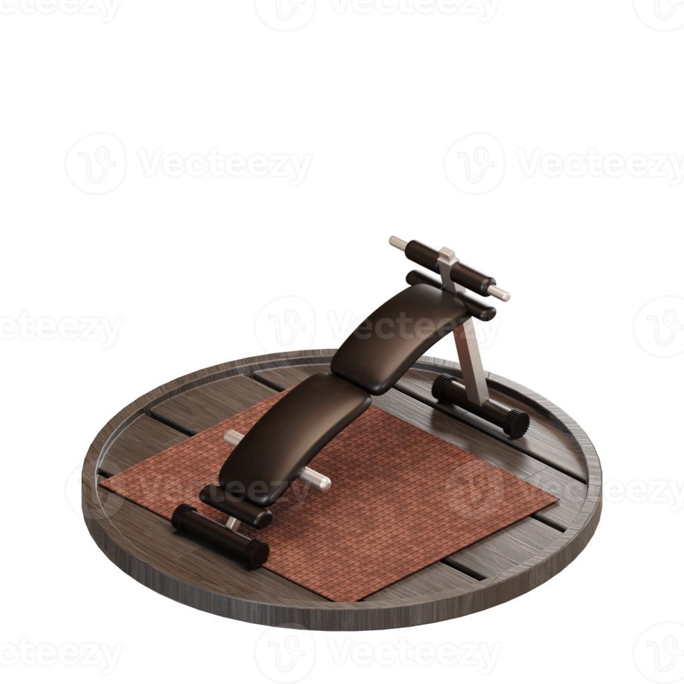 gym equipment illustration 3d png