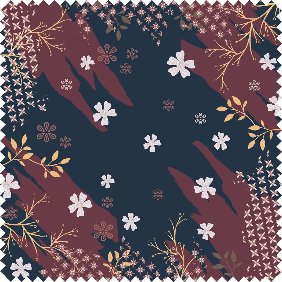 Abstract scarf pattern with design ornament color motif style vector