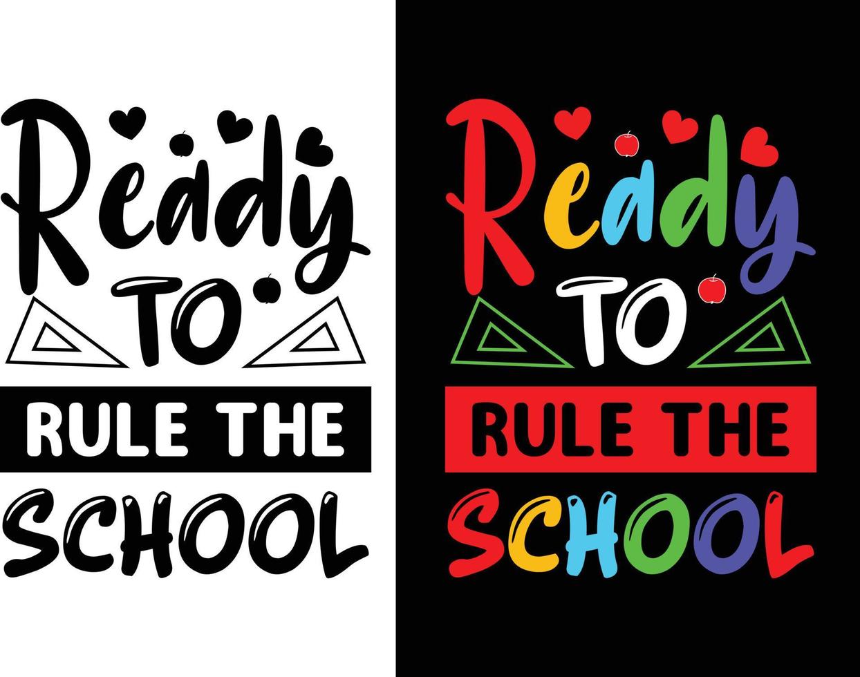 Back to school vector for print on demand