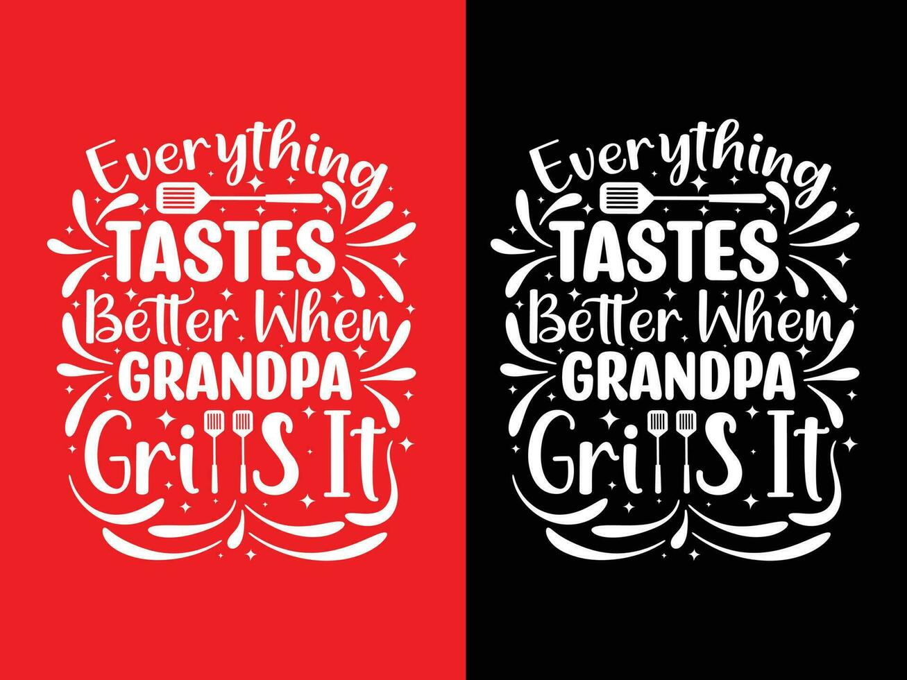 BBQ typography t shirt design vector