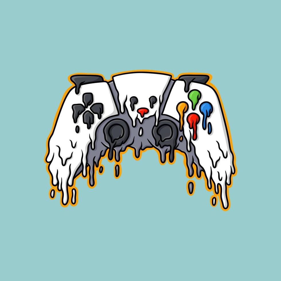 Melt joystick game Illustration Controller Vector