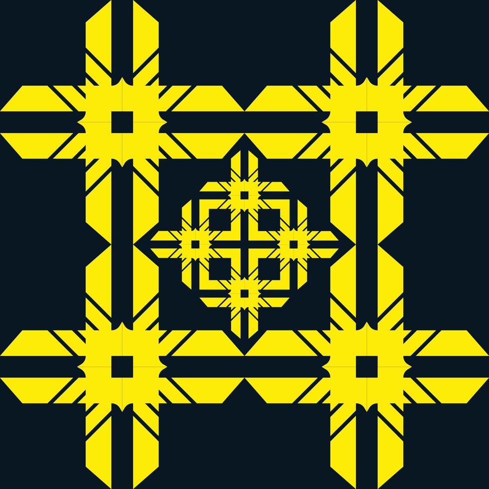 Abstract yellow pattern vector