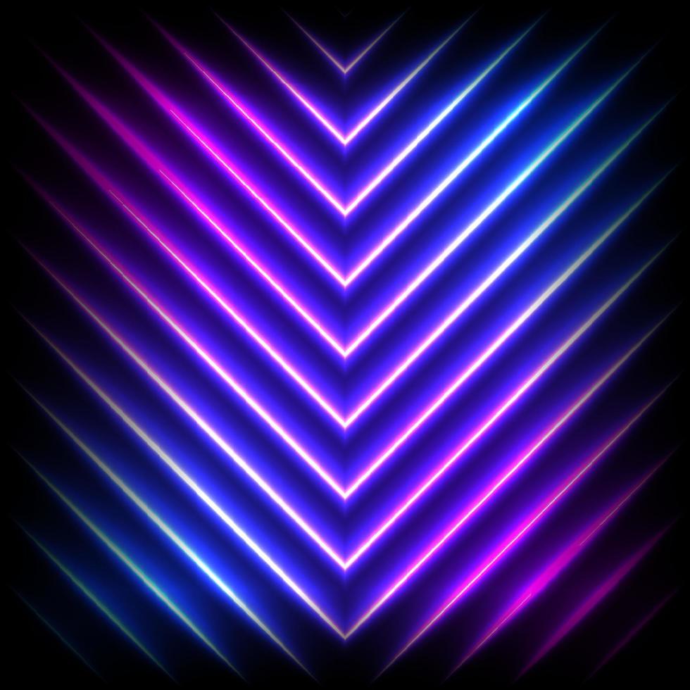 Colorful neon diagonal background, vector abstract illustration.