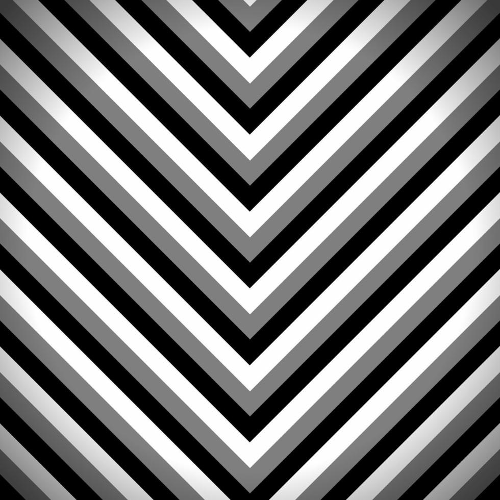 patrón de rayas en zigzag con rayas negras, grises oscuras y blancas. fondo de papel tapiz abstracto, ilustración vectorial. vector