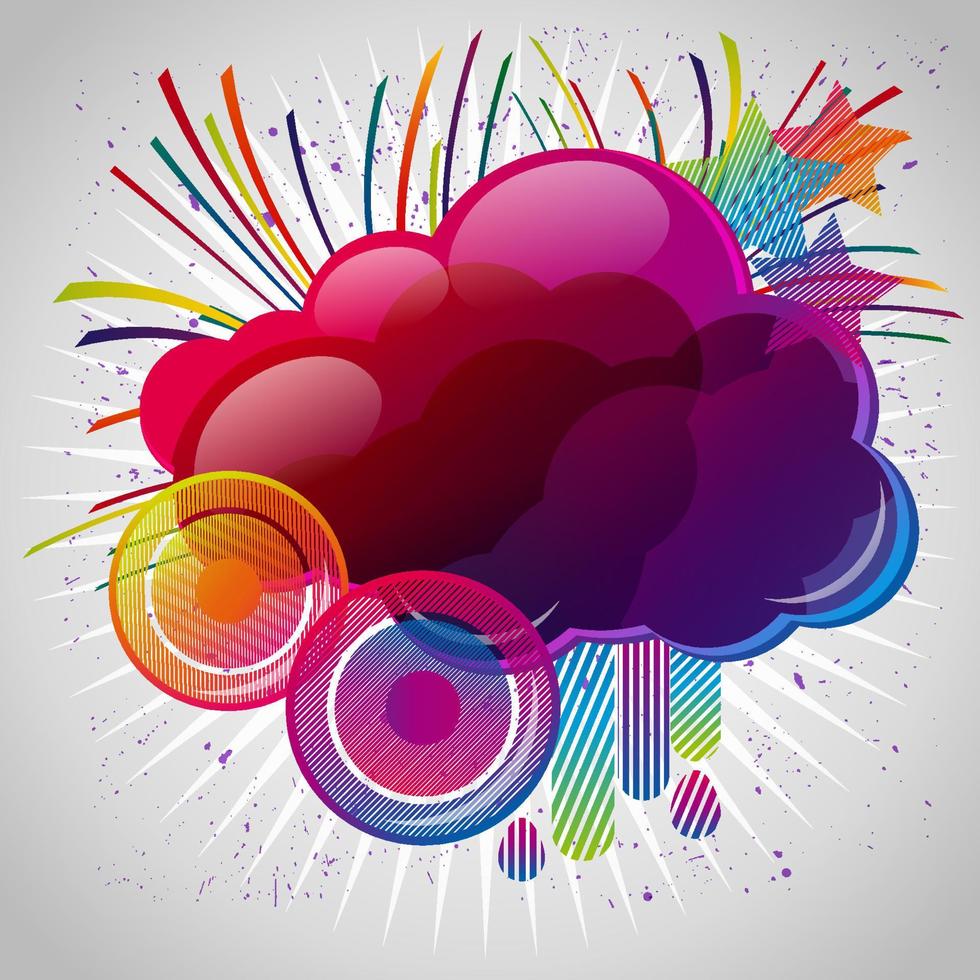 Abstract background, cloud, drop. vector