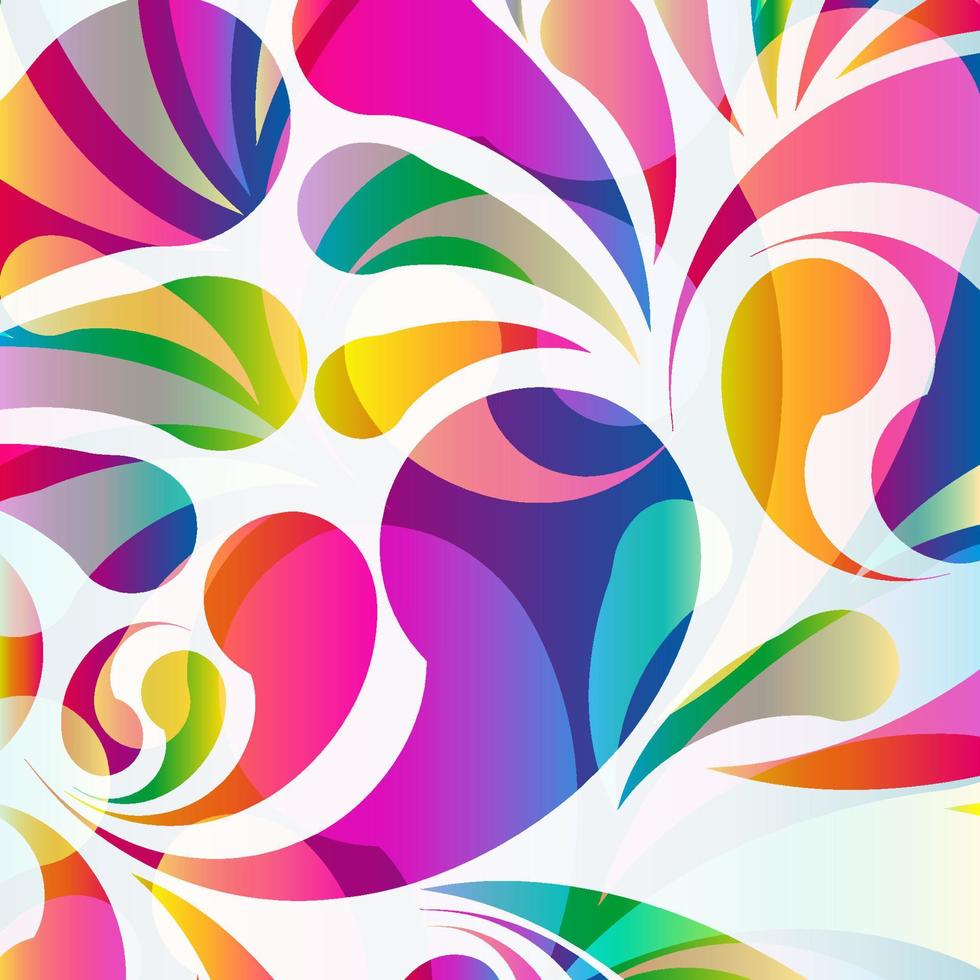 Abstract colorful arc-drop background. Vector. vector