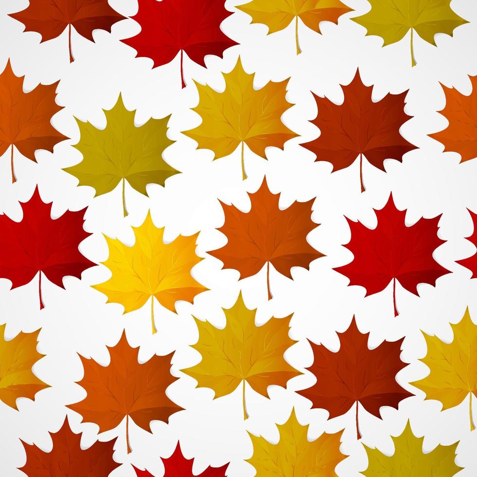 fondo abstracto con hojas coloridas de otoño. vector
