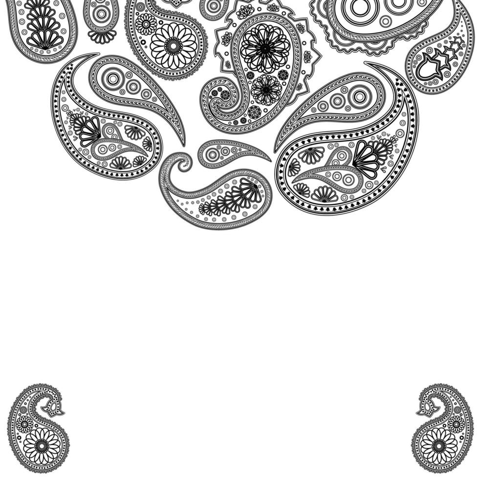 Eps Paisley  surface. Vector abstract background Illustration for your design.