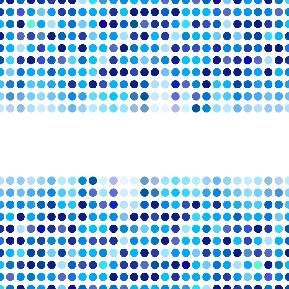 Mosaic background random dark and light blue circles, vector pattern of polka dots, neutral versatile pattern for business techno style design. Decoration of the booklet, broadsheet, flysheet, poster.