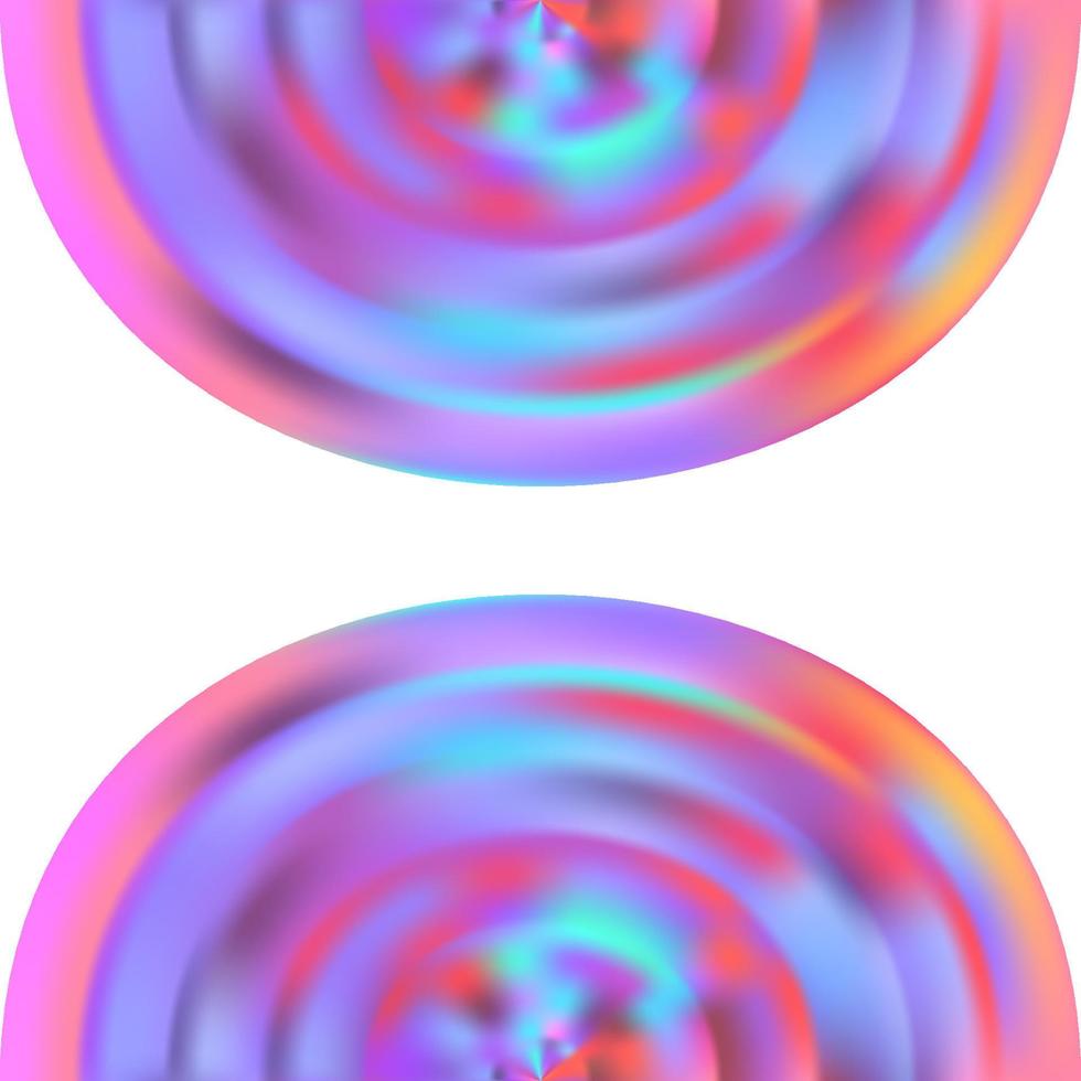 Holographic blurred background, neon color abstract design. Vector illustration