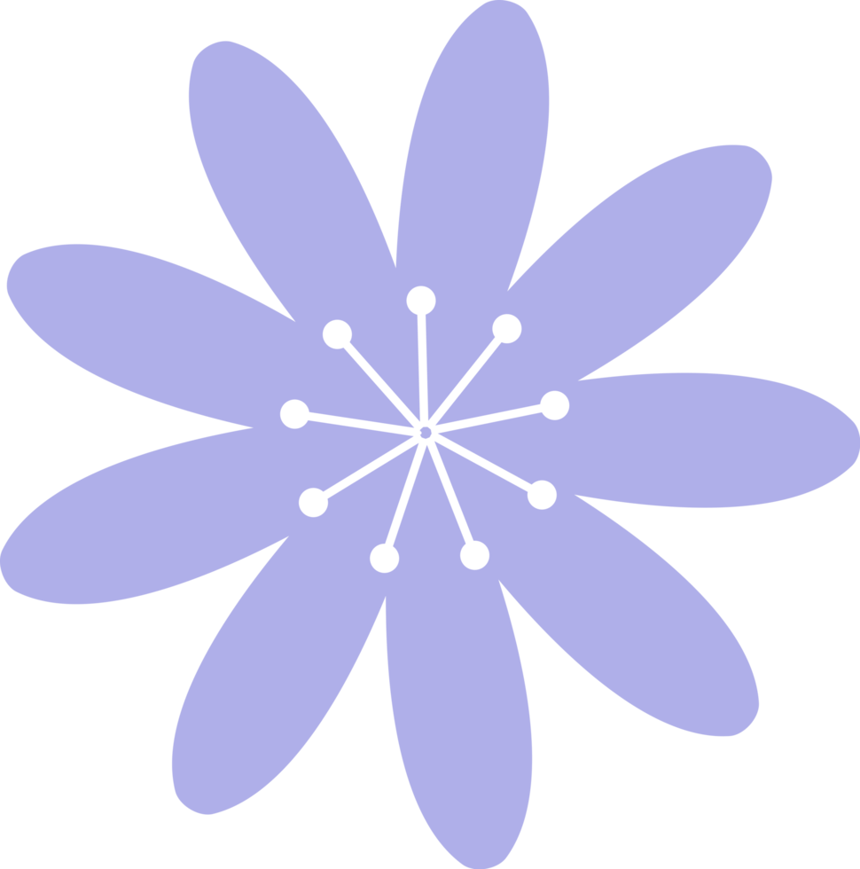 design de ícone de flor png