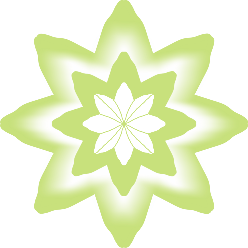 star with flower png
