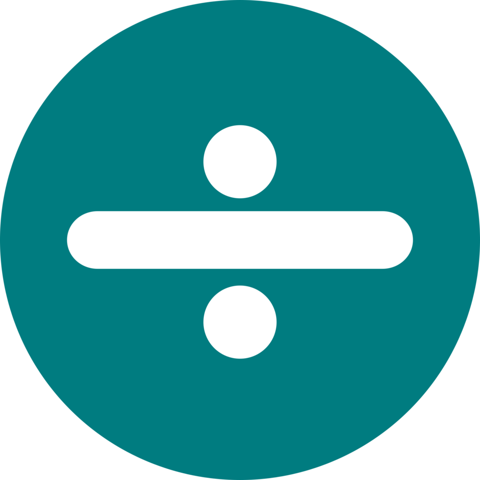 ícone de sinal de divisão png
