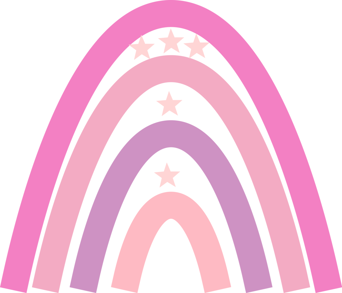 rainbow with star png