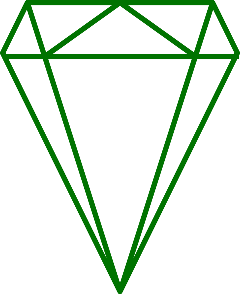 design de ícone de diamante png