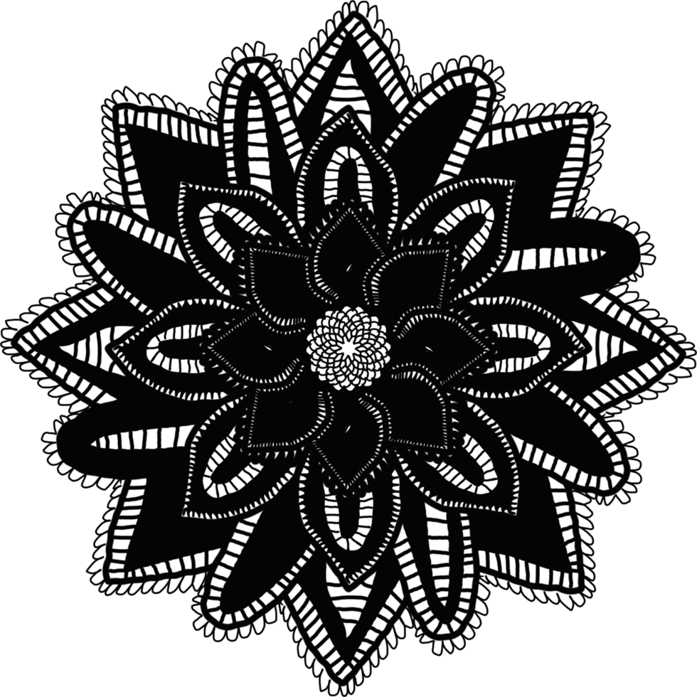 diseño de icono de mandala png