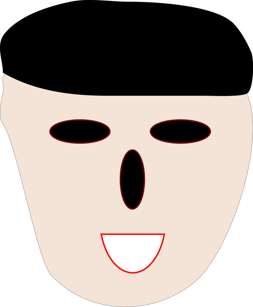 disegno dell'icona del viso png