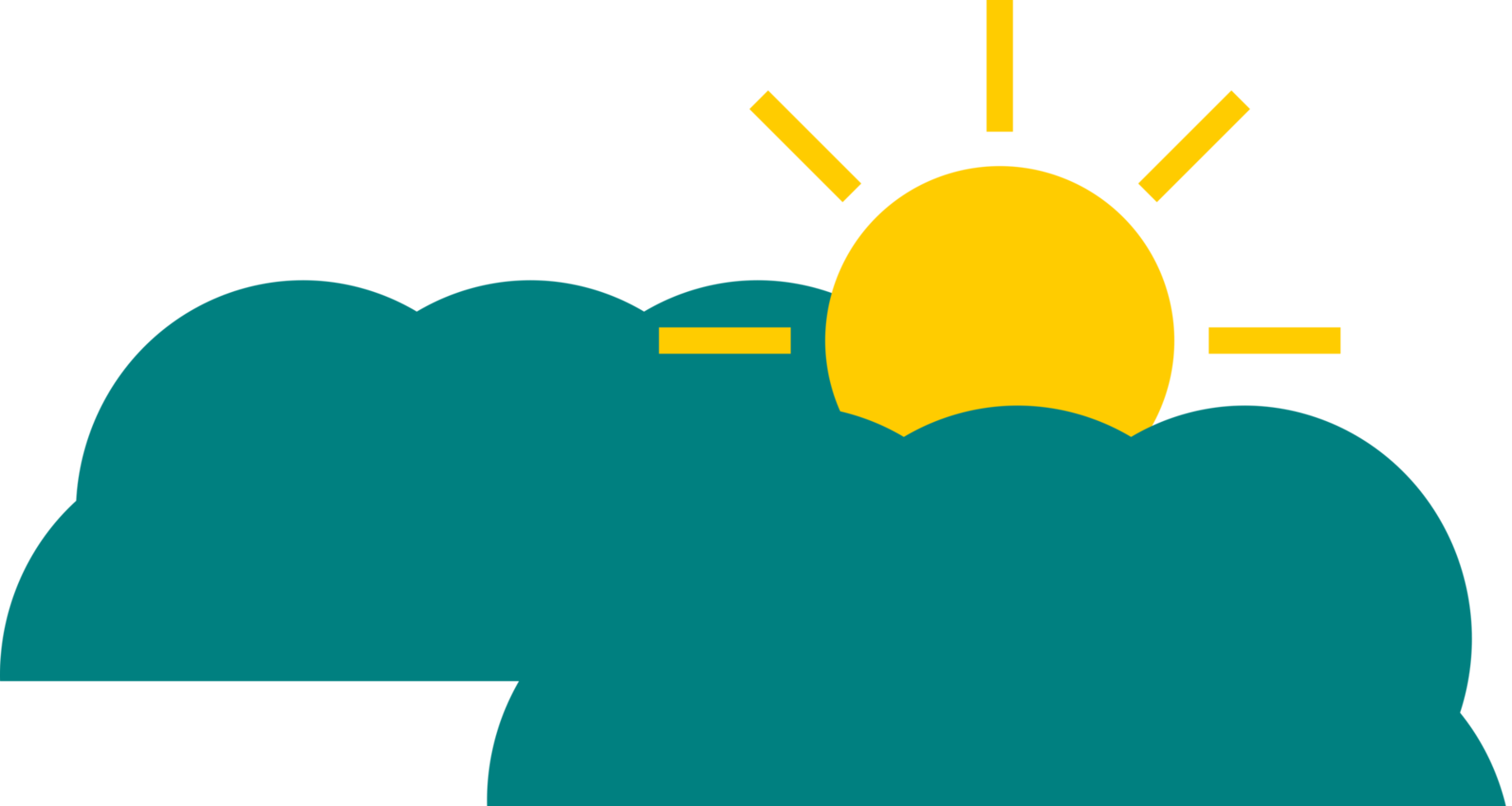 icon cloud with sun png