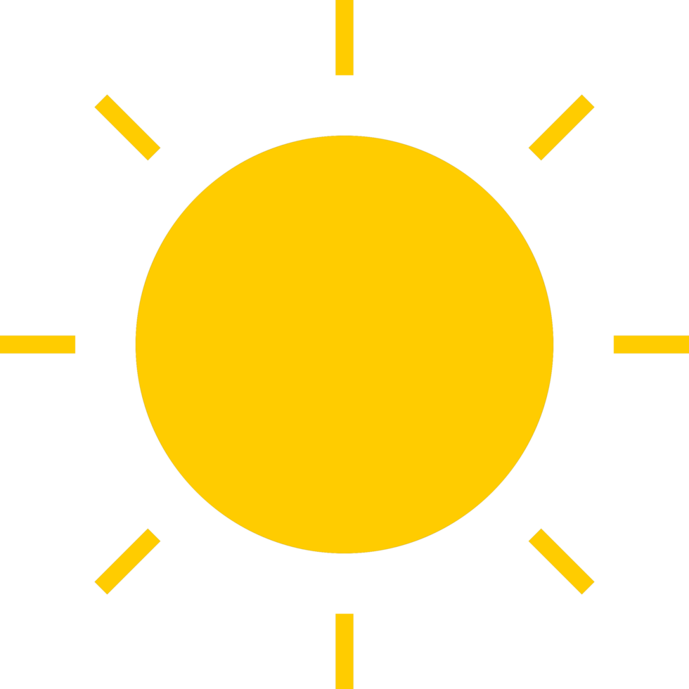 sun icon design png