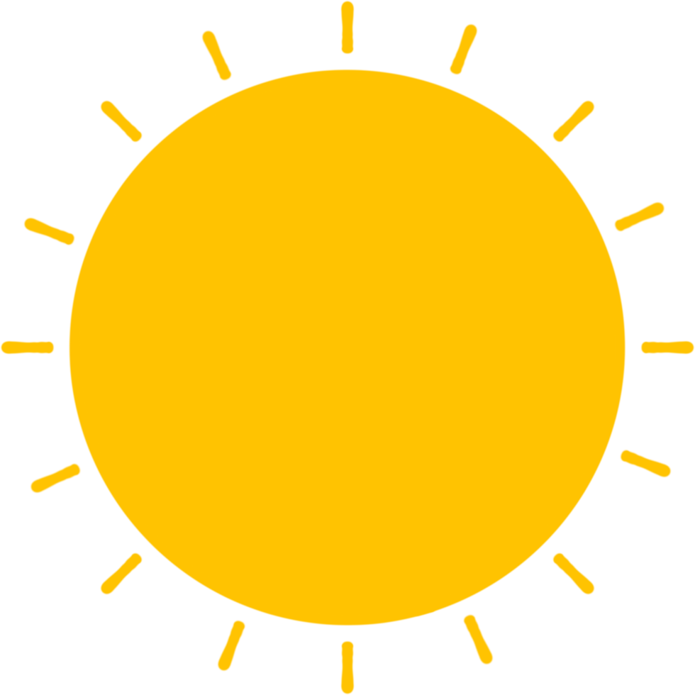 diseño de icono de sol png