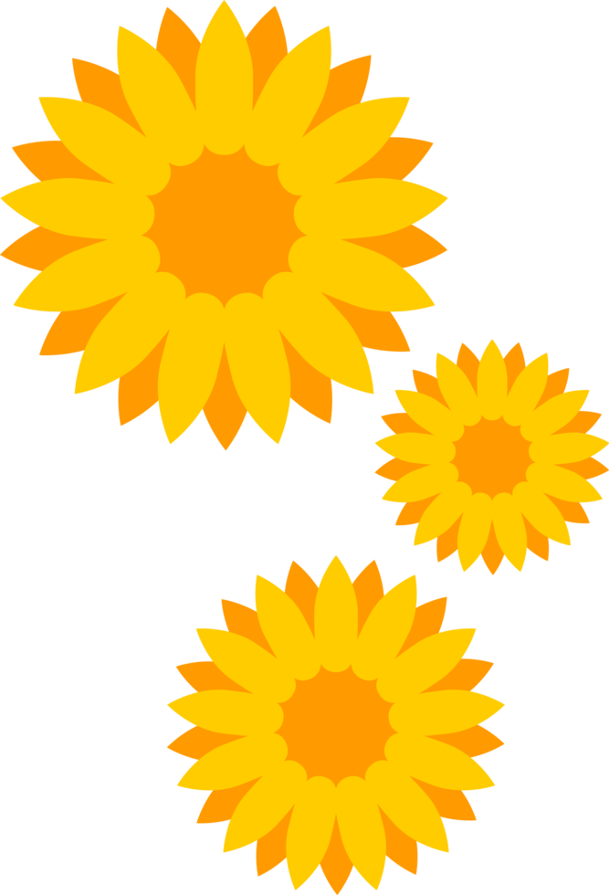 diseño de icono de girasol png