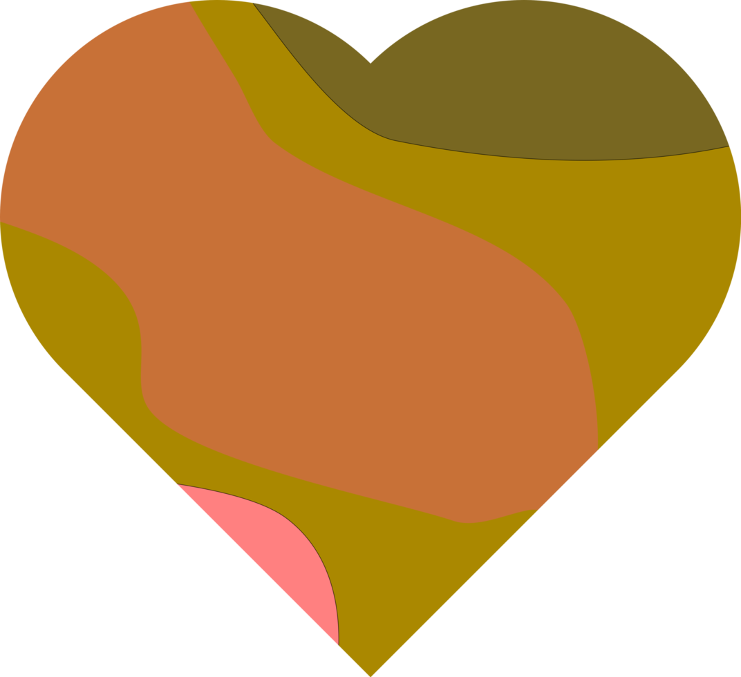 diseño del corazón del elemento png