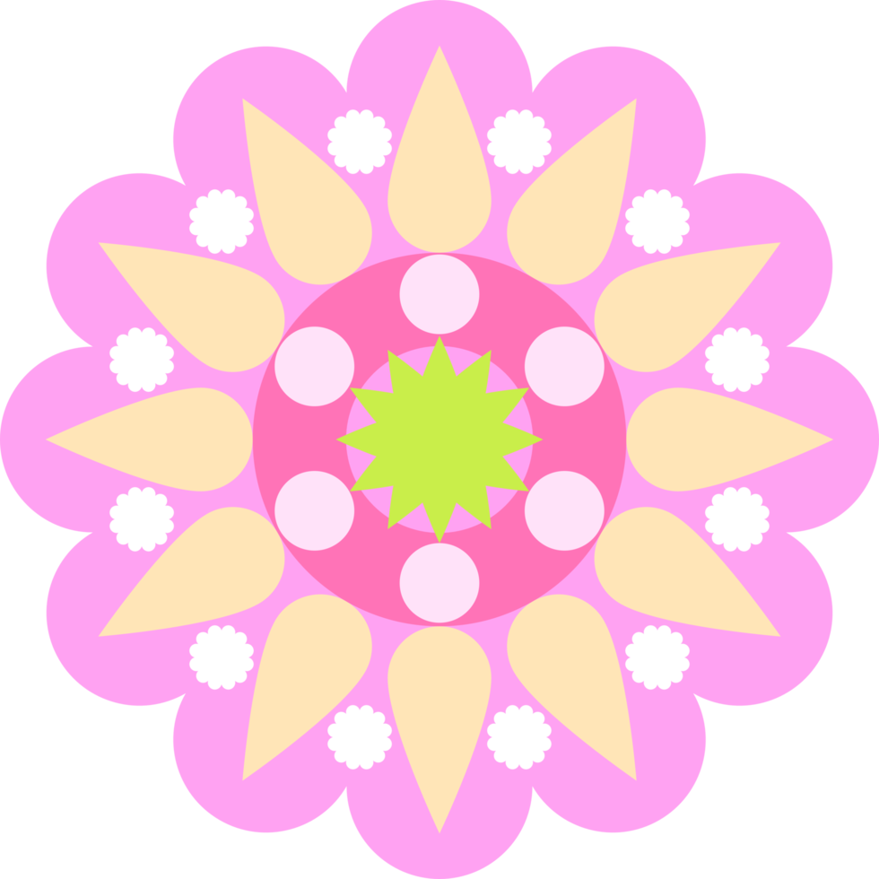 mandala com desenho de forma png