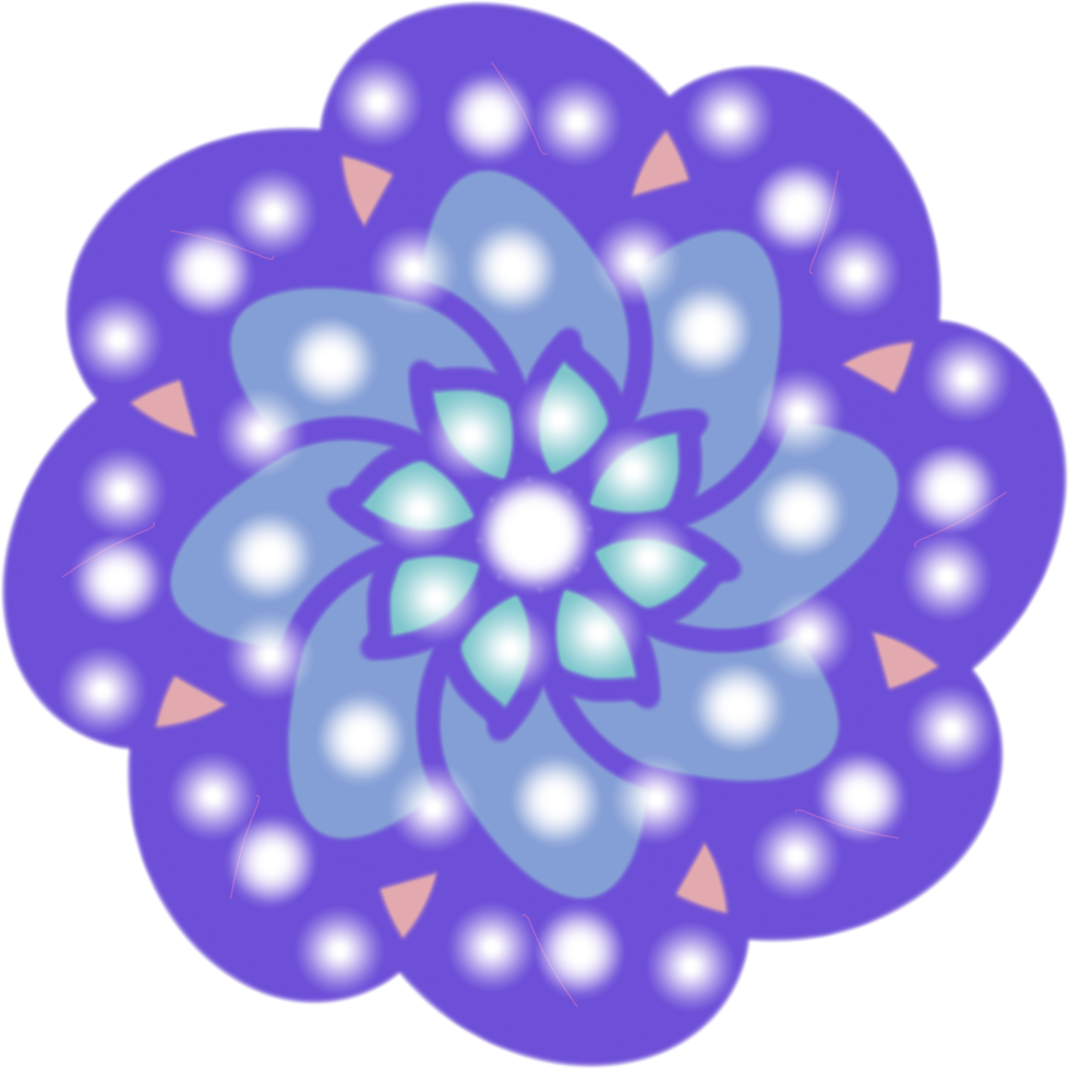 mandala flower element png